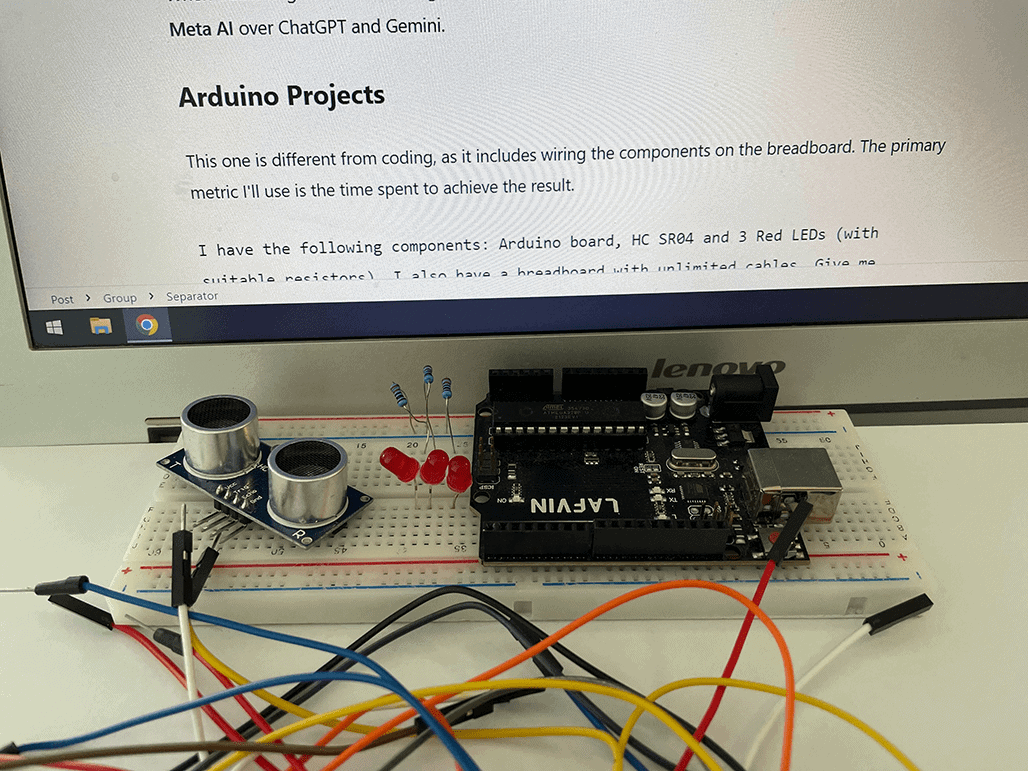 בינה מלאכותית מדגמנת פרויקט Arduino