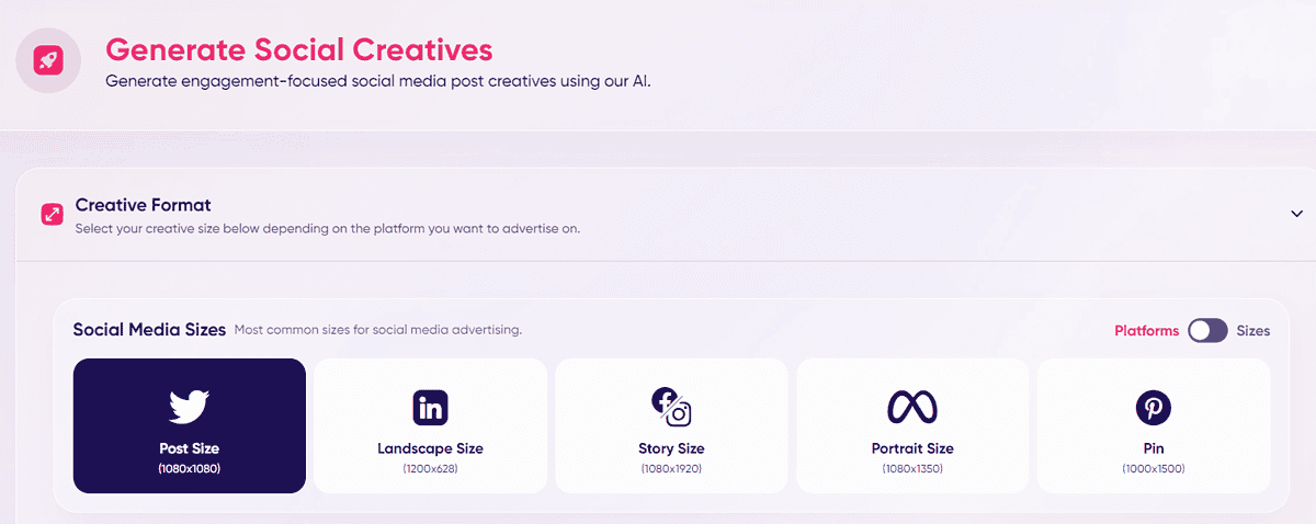 AdCreative AI assets social creatives