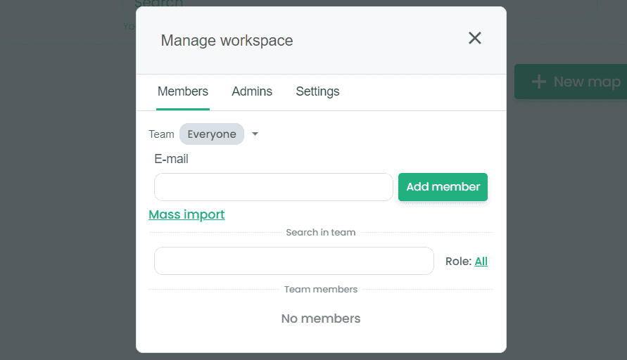 ContextMinds workspace management and collaboration