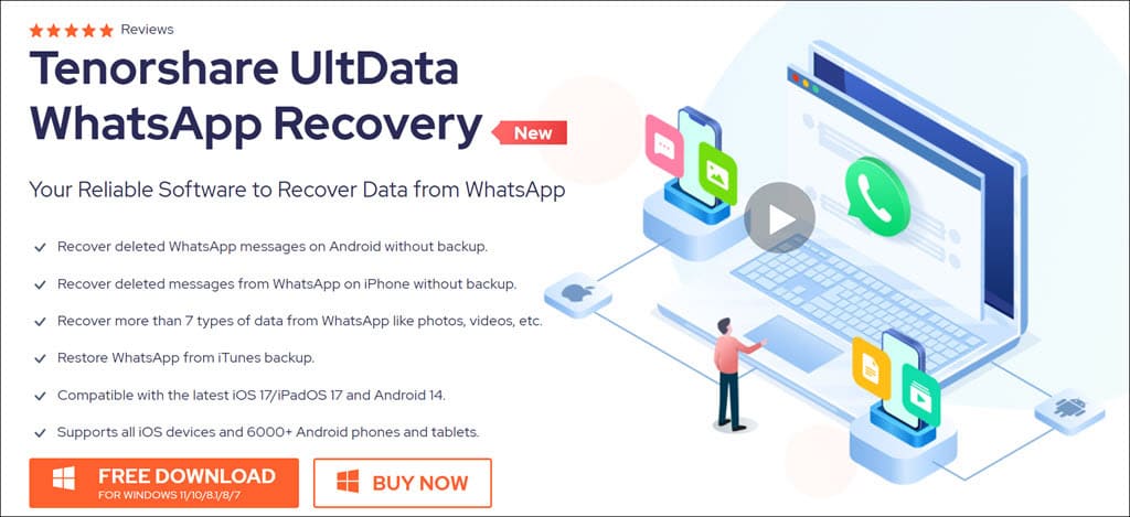 Download Tenorshare UltData WhatsApp Recovery
