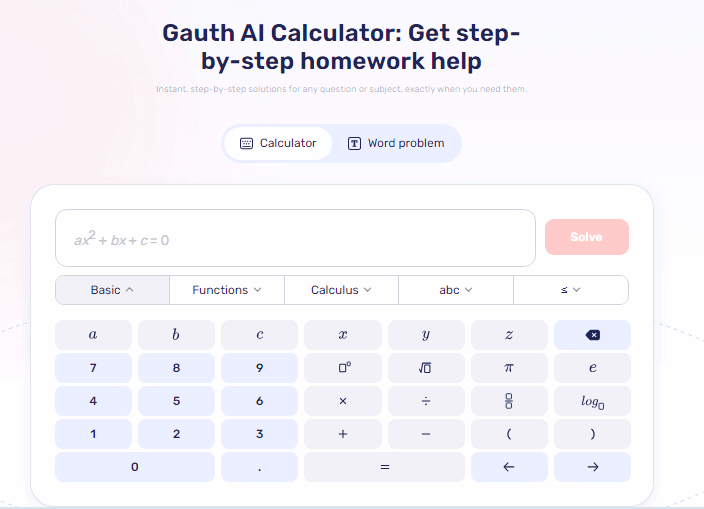 Gauth AI Calculator