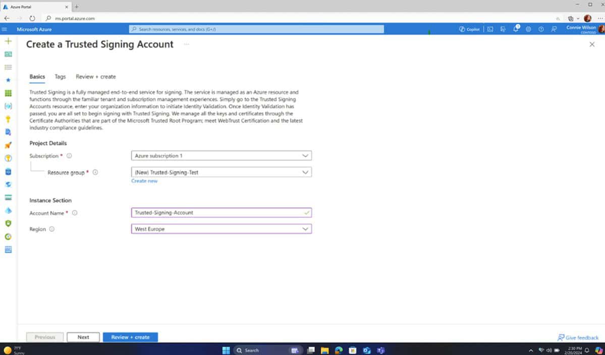 Microsoft Trusted Signing service (formerly Azure Code Signing) is ...