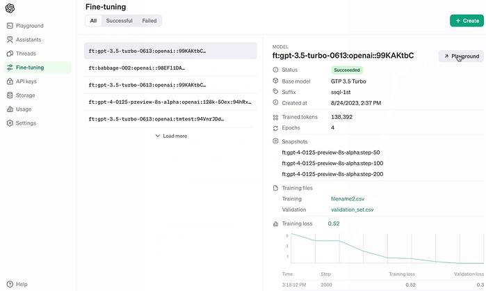 OpenAI Fine Tuning