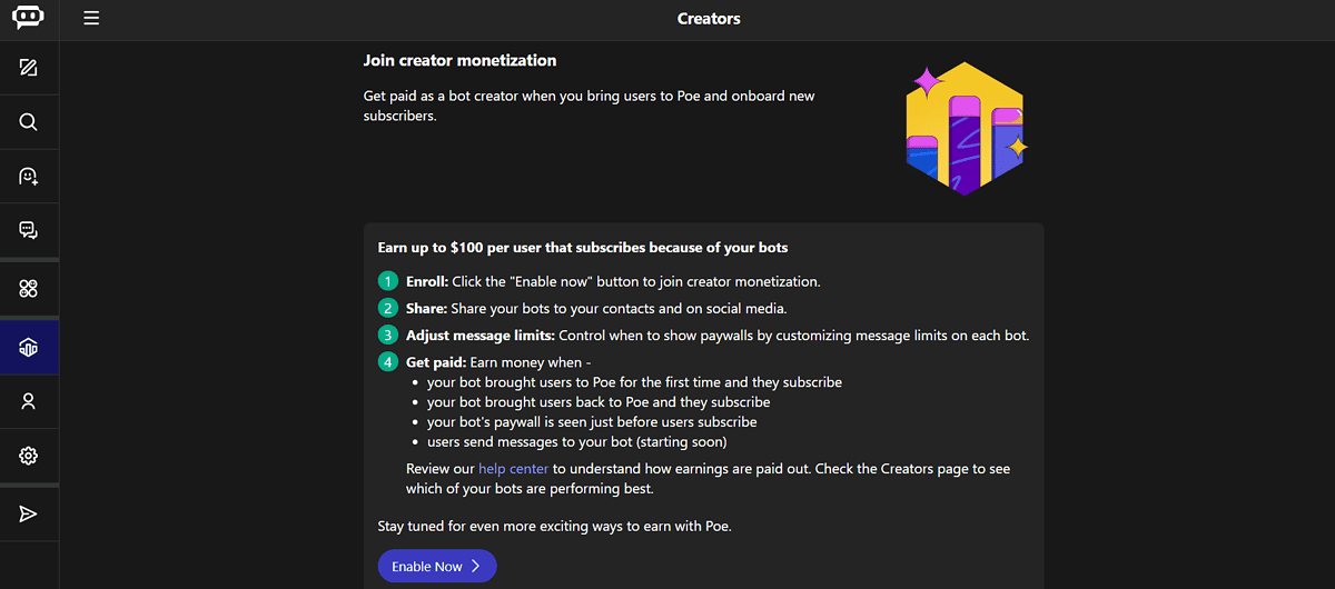 Poe AI creator monetization
