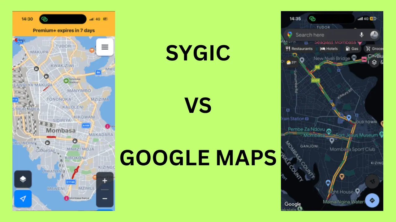 Sygic กับ Google Maps