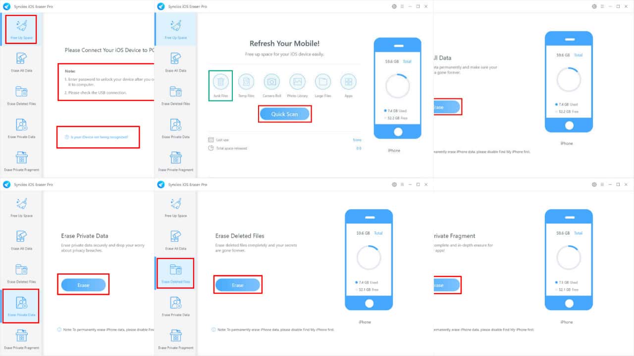 Syncios iOS 消しゴムのレビュー