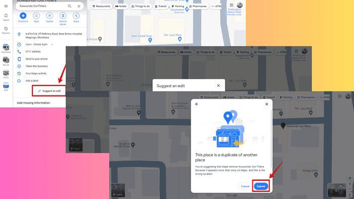 google maps reviews not showing