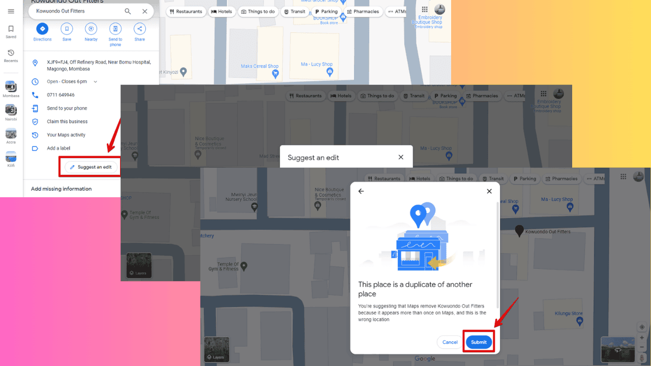 google maps reviews not showing