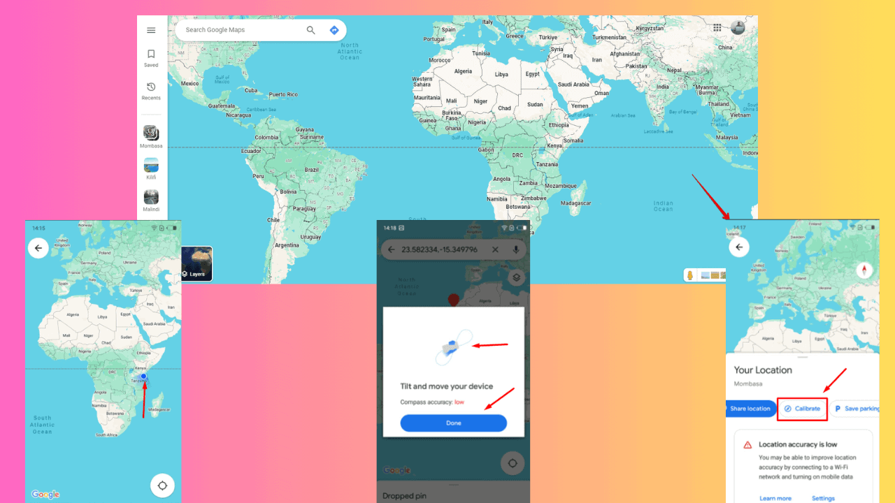 Google Maps needs location access