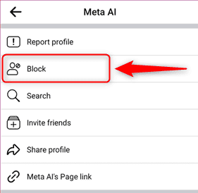 memblokir profil meta ai di facebook