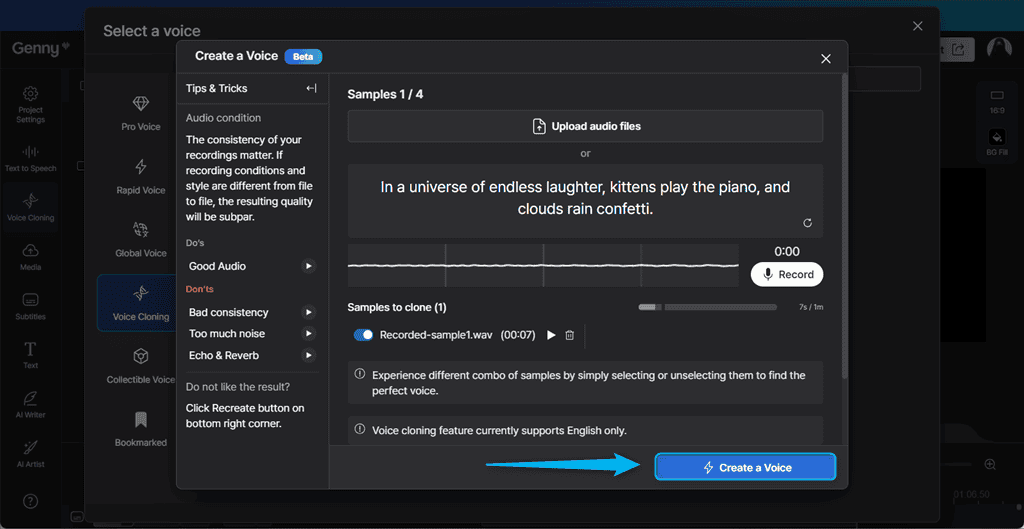 creating clone of a voice in lovo ai