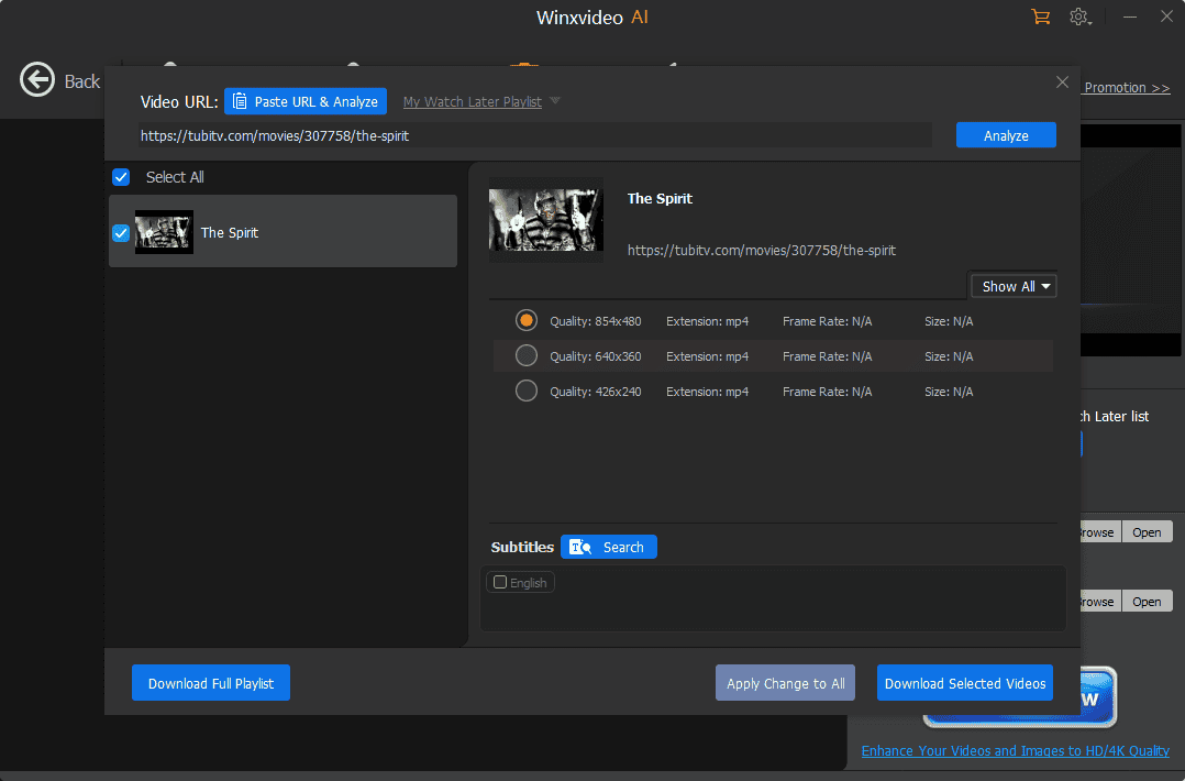 WinXVideo AI download setup