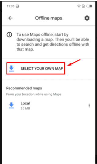 Select your own map