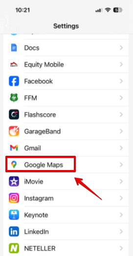 Google Maps app