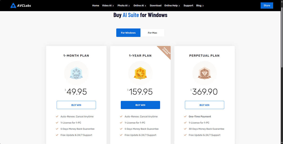 AVCLabs Pricing