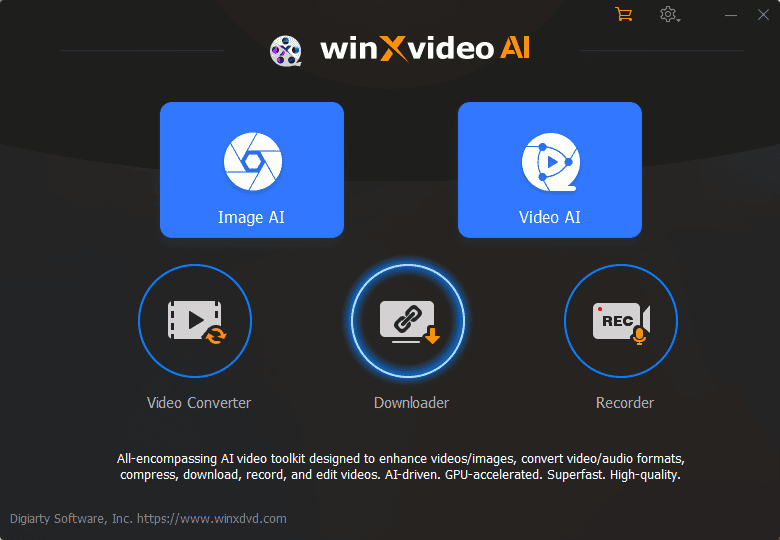 WinXVideo AI interface