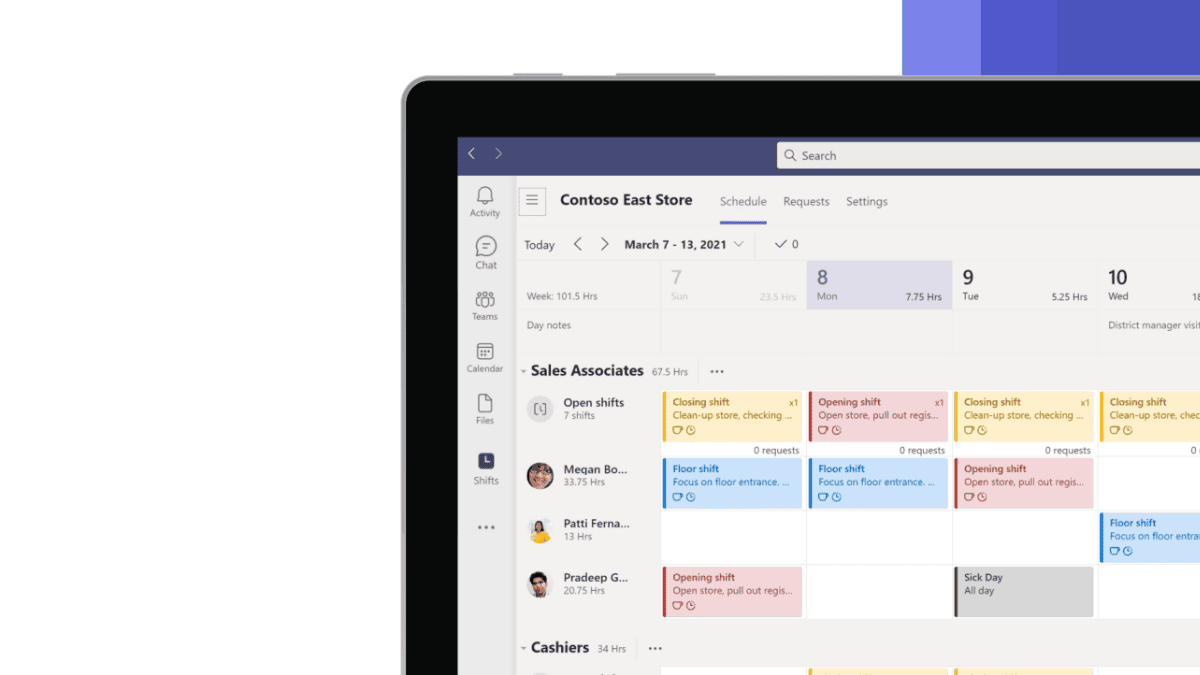You’ll soon be able to import Excel schedules to Shifts in Microsoft Teams, among other features