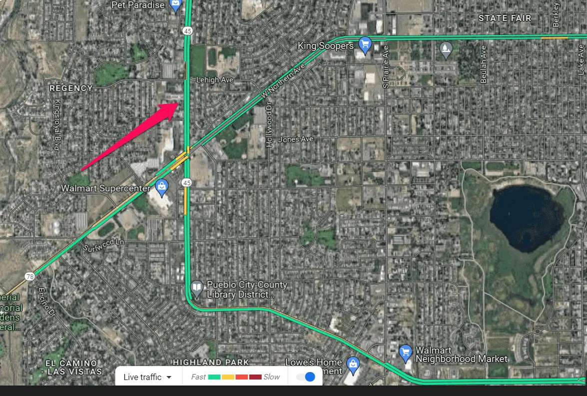 Green lines on Google Maps traffic layer