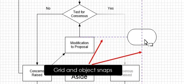 ClickCharts Snapping Modes