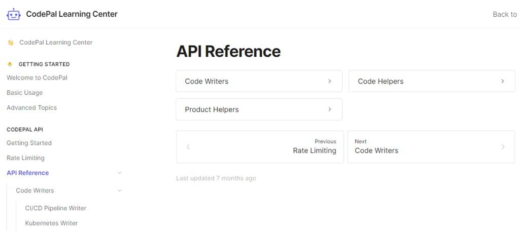 CodePal API 1