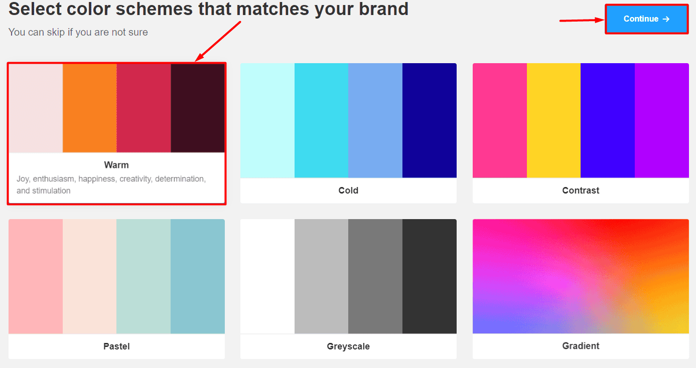 Logo AI tutorial color schemes