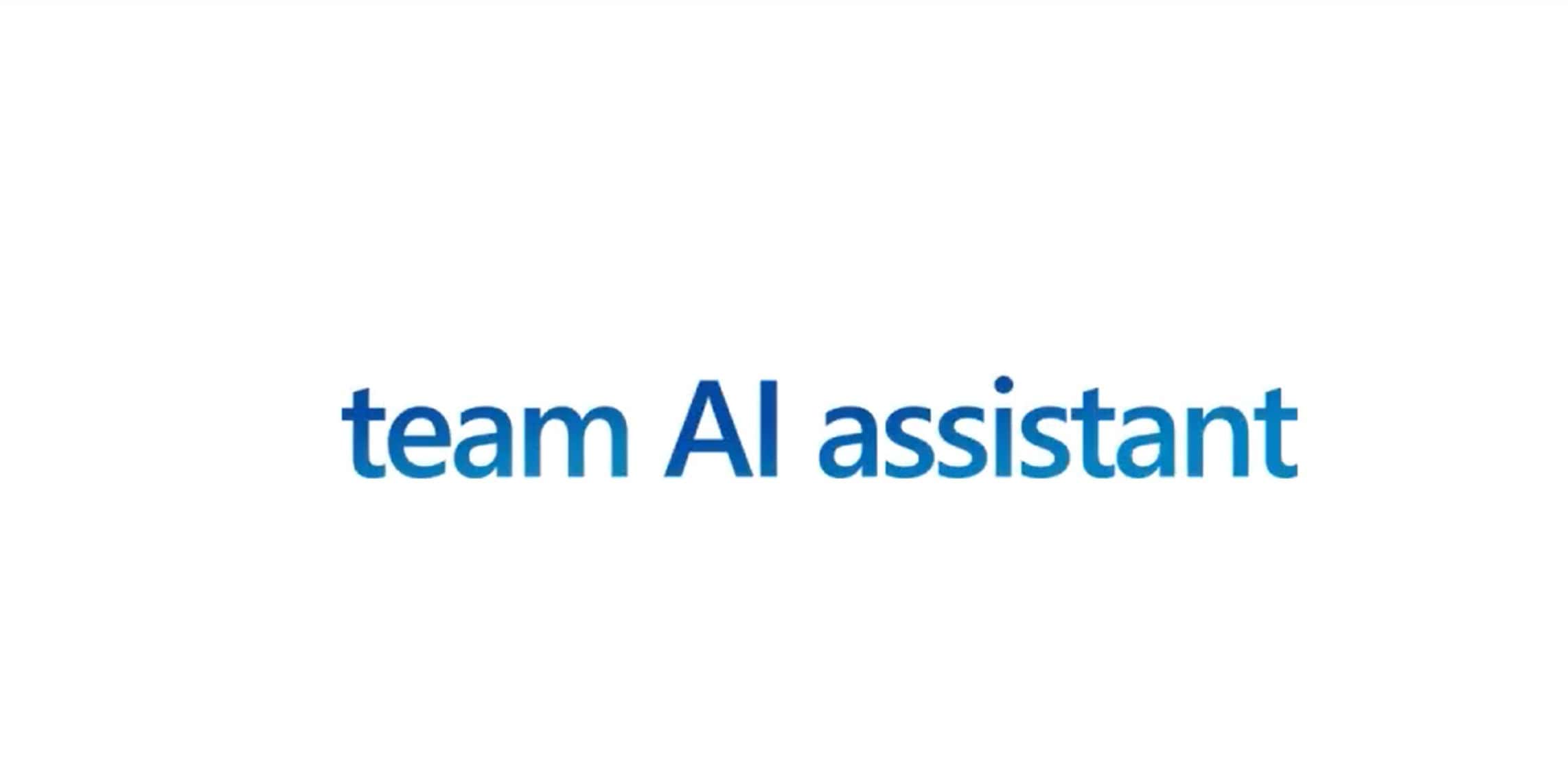 Microsoft team AI Assistant