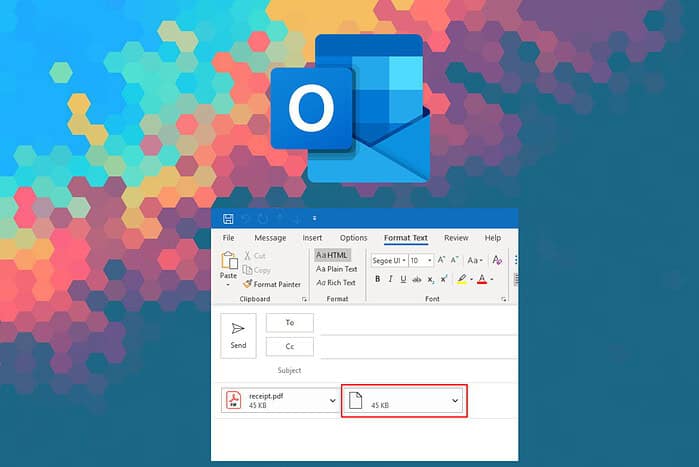 Outlook でファイルが添付されない