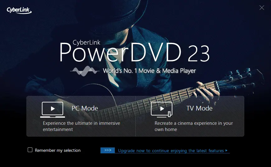 PowerDVD 23 Interface