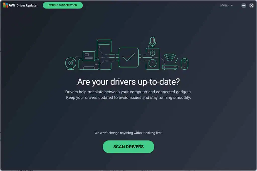 Scan for Outdated Drivers AVG Driver Updater