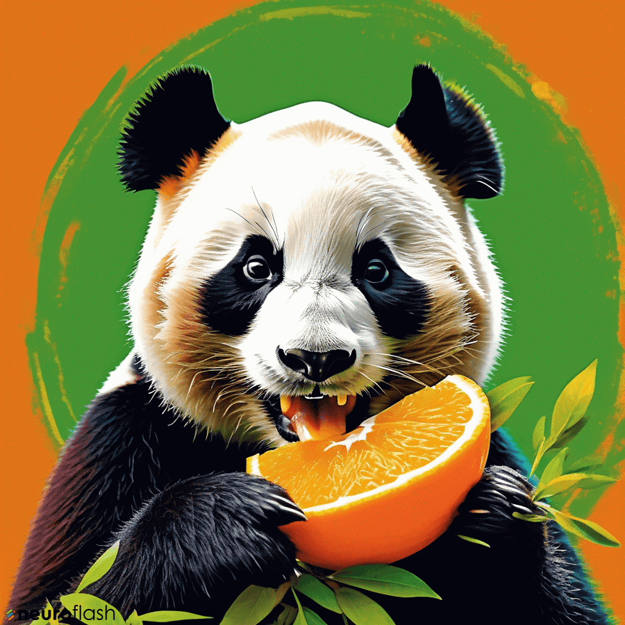 Image of a panda generated with ImageFlash