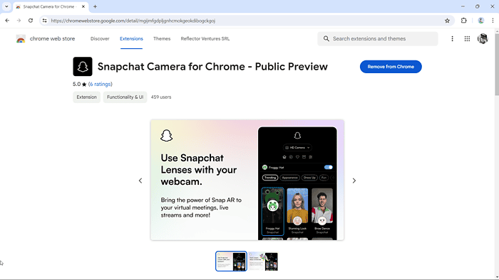 Kamera Snapchat untuk Chrome sekarang keluar untuk pratinjau publik ...