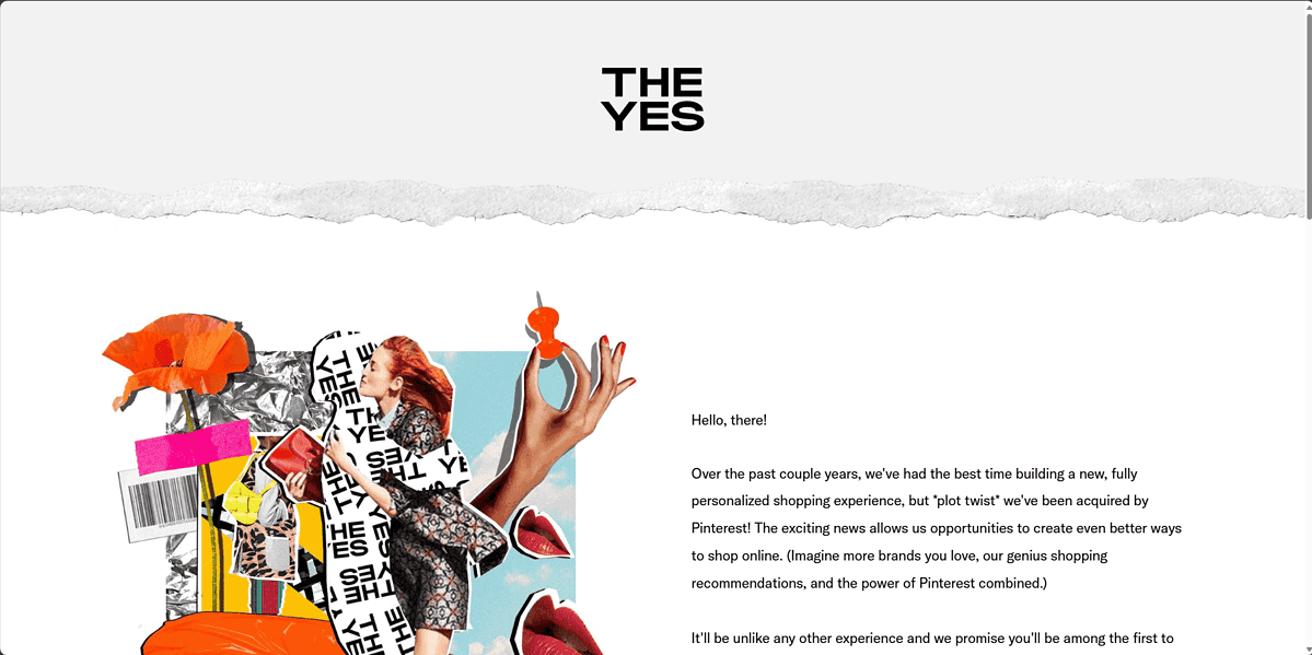 The Yes website