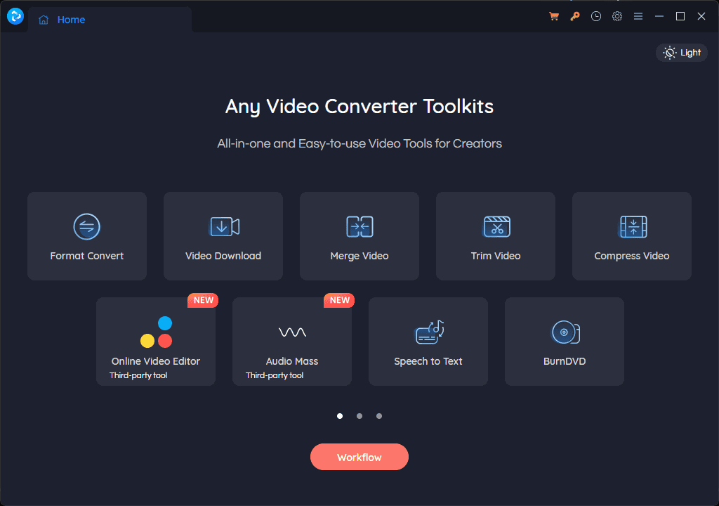 Any Video Converter interface