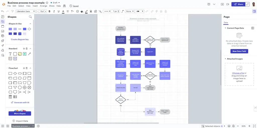 lucidchart UI