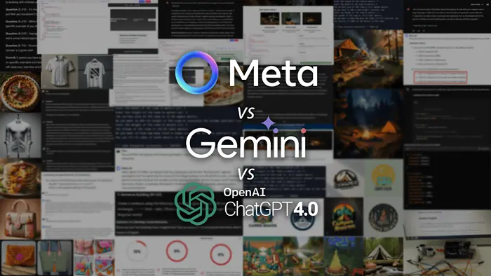 Meta AI מול Gemini מול ChatGPT