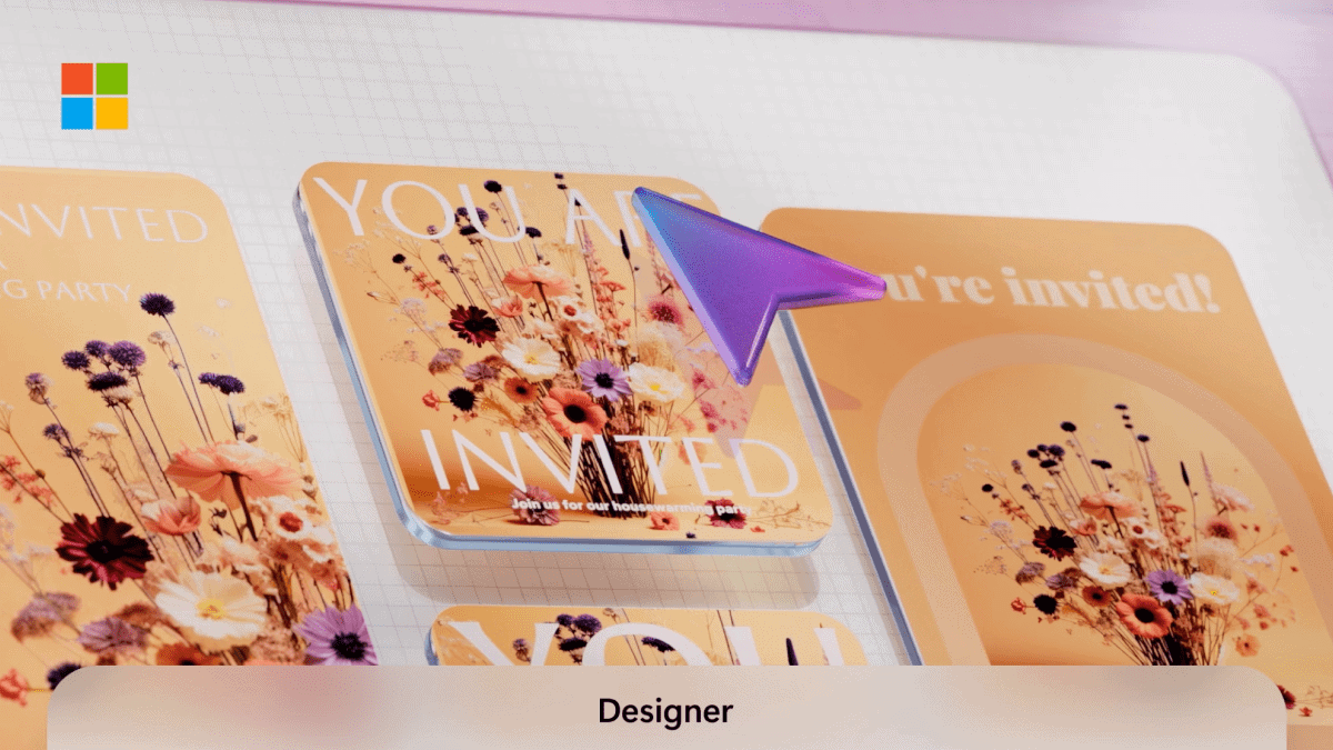 Microsoft Designer promotional poster