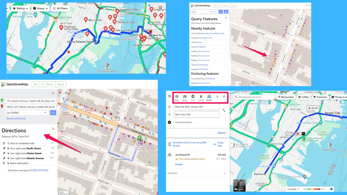 OpenStreetMap vs. Google Maps: Was ist besser?