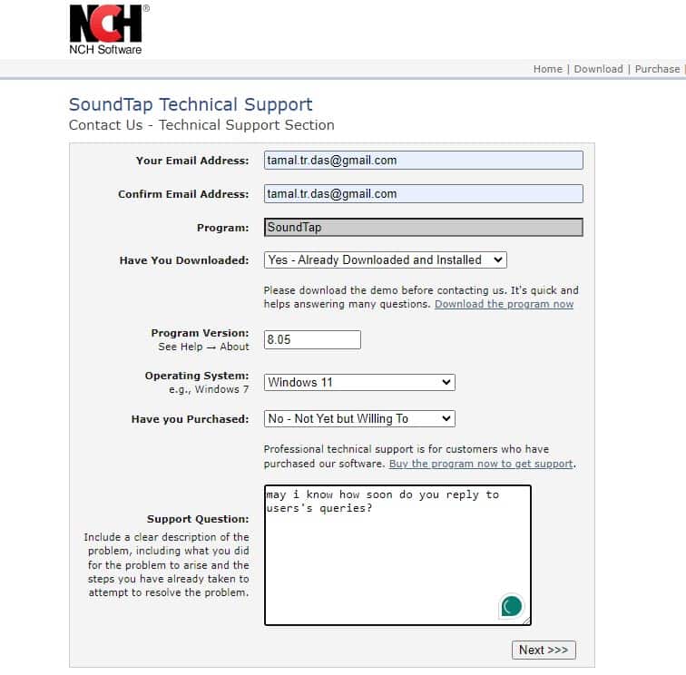 soundtap technical support form
