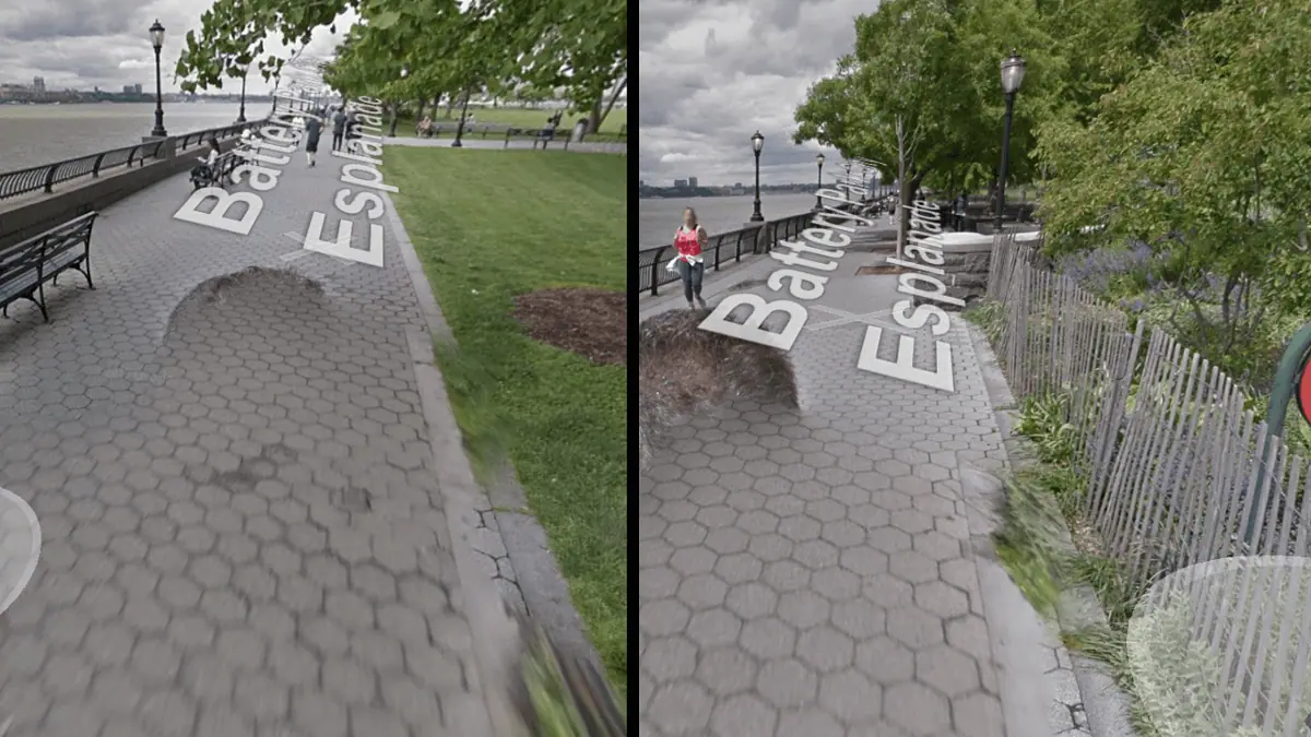 Google Street View glitch
