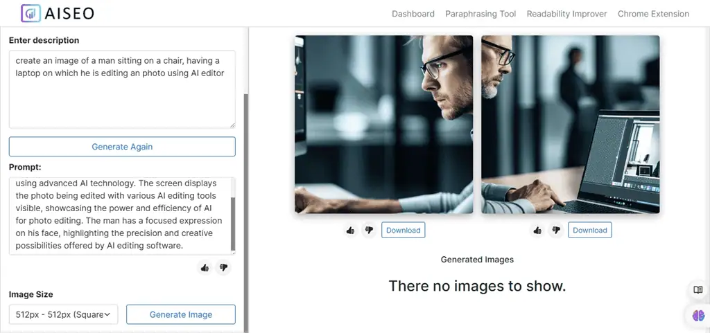 using cover image generator in aiseo.ai