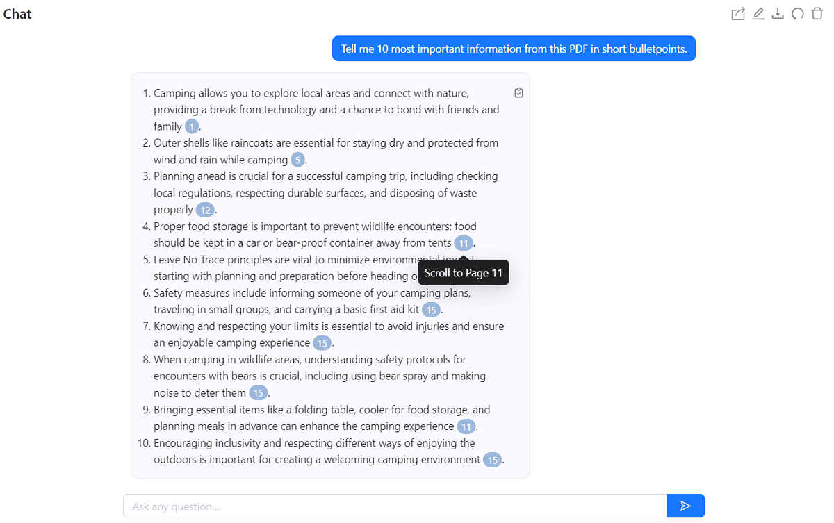 ChatPDF chat sample 2