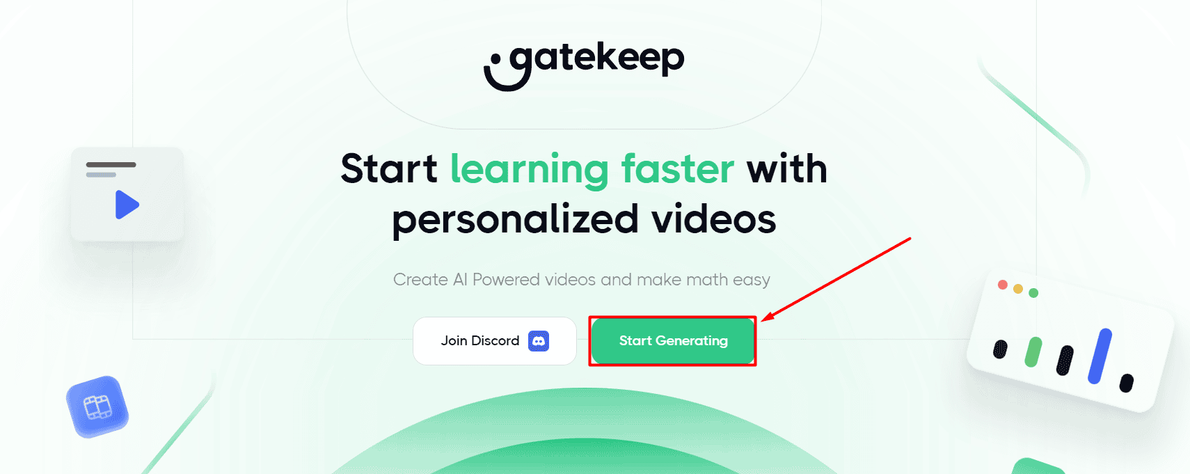 Gatekeep AI tutorial start generating