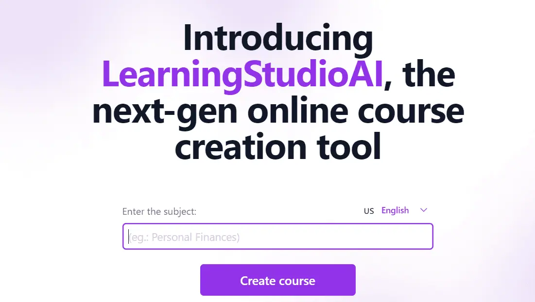 What is Learning Studio AI