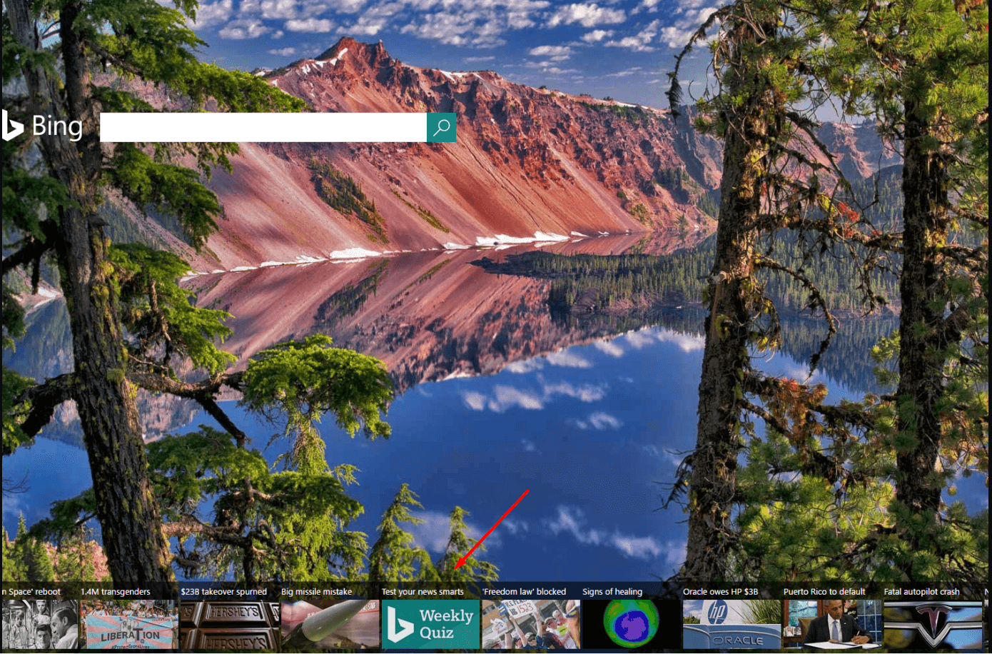 Bing Weekly Quiz Questions