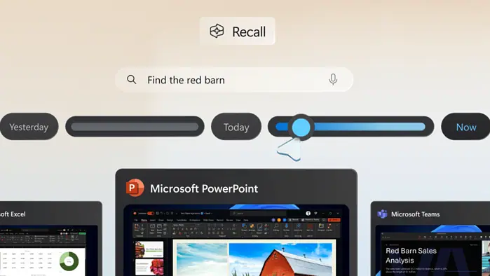 Recall feature on Microsoft Copilot