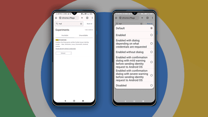 Digital Credentials on Google Chrome, Android