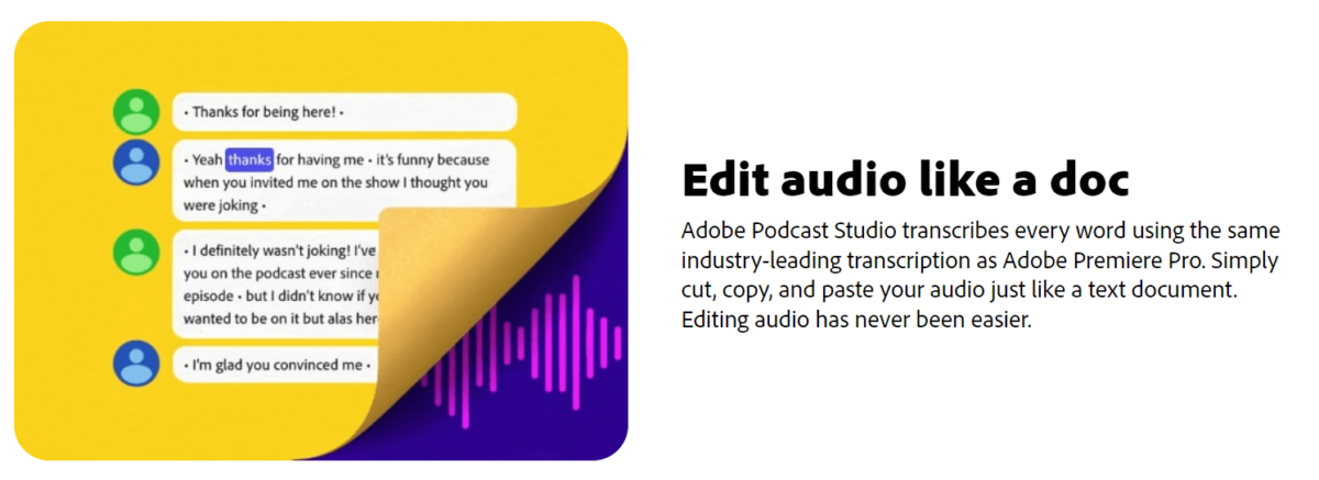 Adobe Podcast Studio
