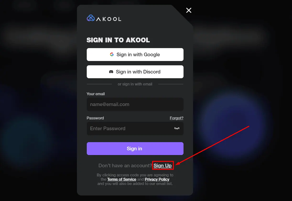 Akool AI tutorial sign up