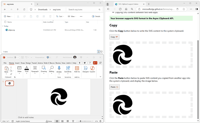 Microsoft Edge users can now easily copy & paste SVG files across apps ...