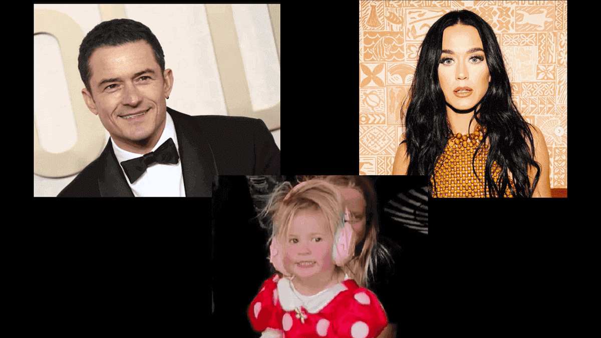 Katy Perry, Orlando Bloom, and their daughter Daisy Dove
